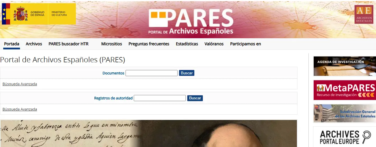 Portal de Archivos Españoles preview
